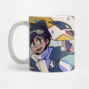 vaporwave anime aesthetic video game ethan luugia Mug